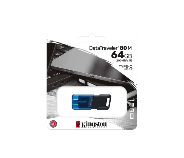 Kingston 64GB DataTraveler 80 M USB-C 200MB/s - 1108829 - zdjęcie 3